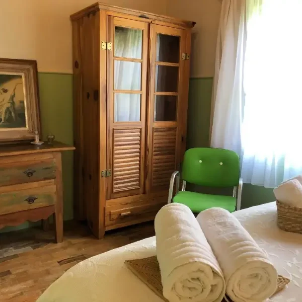 Chale Teteia - Quarto Casal visto da cama